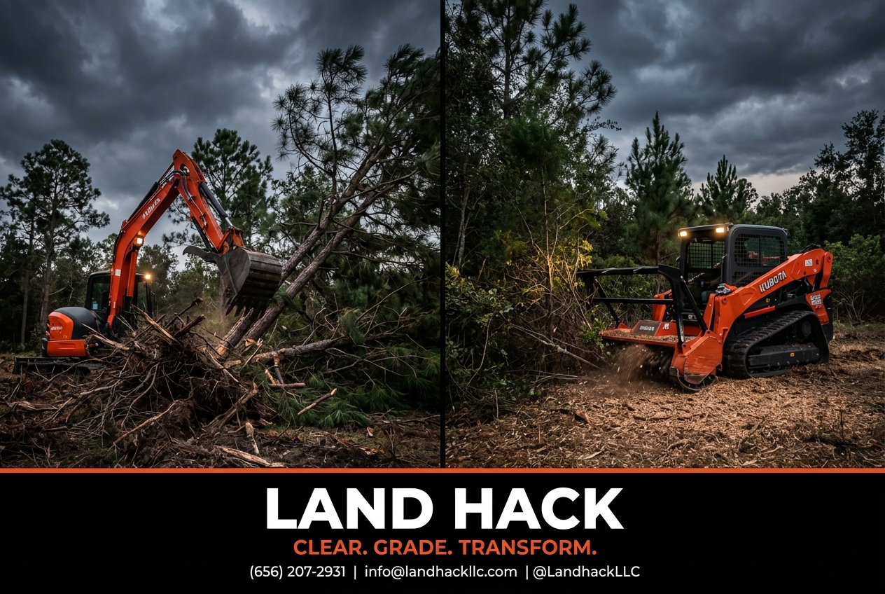 Forestry mulching vs traditional land clearing